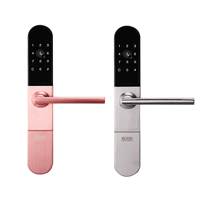 Khóa điện tử Bluetooth S202T, dùng mật khẩu, chìa cơ cho cửa mở , màu bạc
