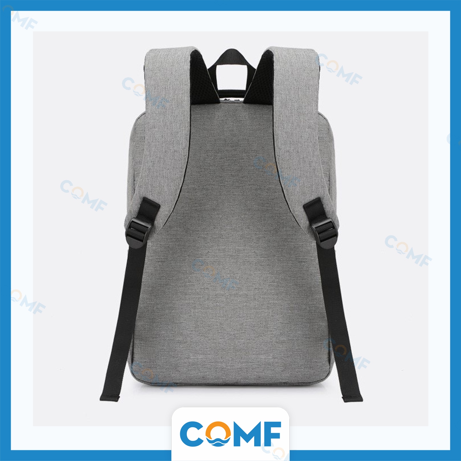 Balo Nam COMF balo laptop backpack vải tích hợp cổng sạc &amp; tai nghe