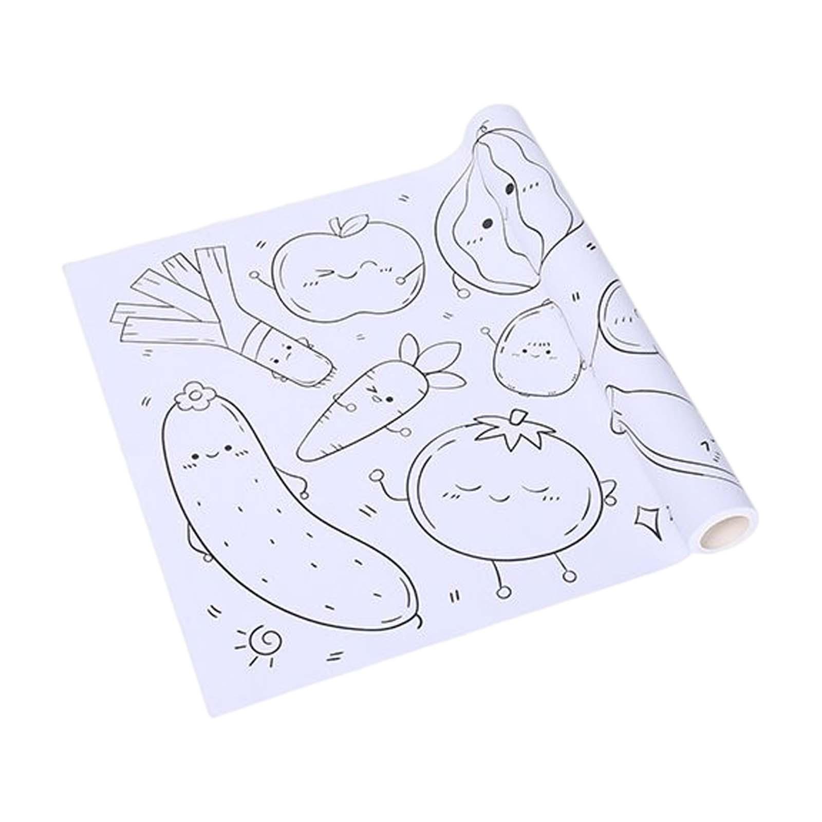 Toddler Sticky Drawing Paper Roll 30x300cm Coloring Stickers Accessory Child Toys DIY
