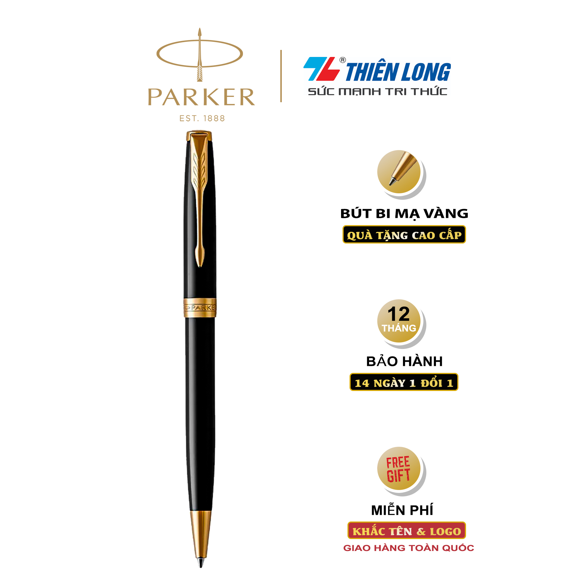 Bút bi cao cấp Parker Sonnet Đ-Black GT TB-1950784