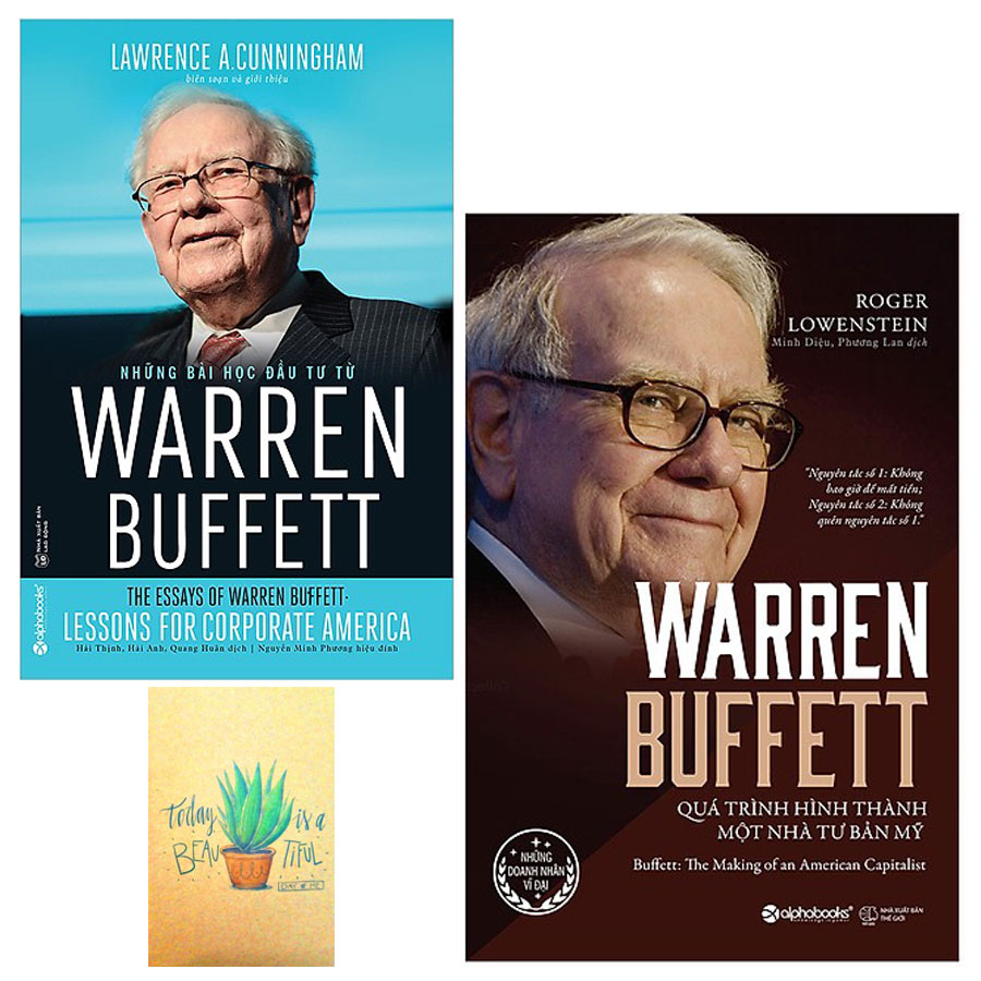 Combo Warren Buffett - Quá Trình Hình Thành Một Nhà Tư Bản Mỹ và Những Bài Học Đầu Tư Từ Warren Buffett( Kèm Sổ Tay)