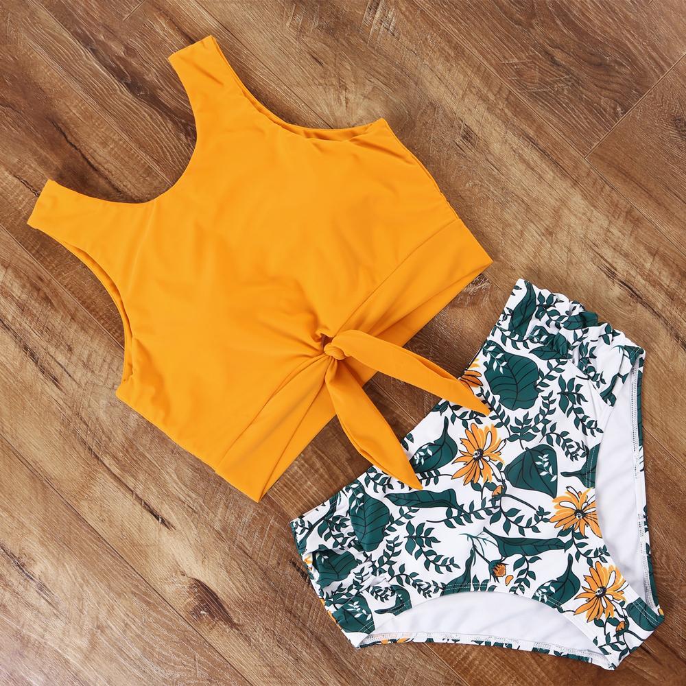 Cao Cấp Đầm Bikini 2021 Đẩy Lên Đồ Bơi Sexy Áo Tắm Nữ Áo Bikini Bộ Da Báo Quần Bơi Đi Biển