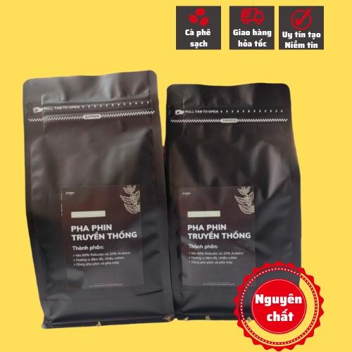 Cafe Việt PHA PHIN TRUYỀN THỐNG 125g cà phê nguyên chất hương vị đậm đà hậu ngọt không sánh gắt - Big Dream Coffee