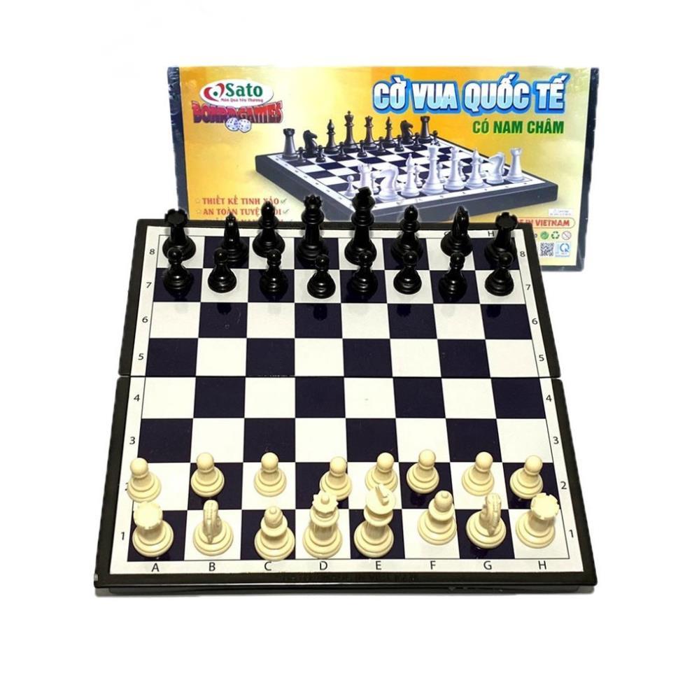 Bộ đồ chơi Cờ Vua Quốc Tế , Bộ cờ vua kèm bàn cờ loại Cao Cấp -