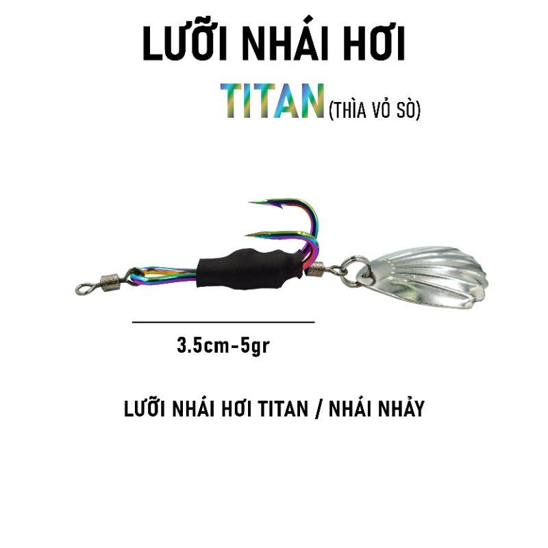 BỘ LƯỠI NHÁI HƠI TITAN 5G THÌA VỎ SÒ