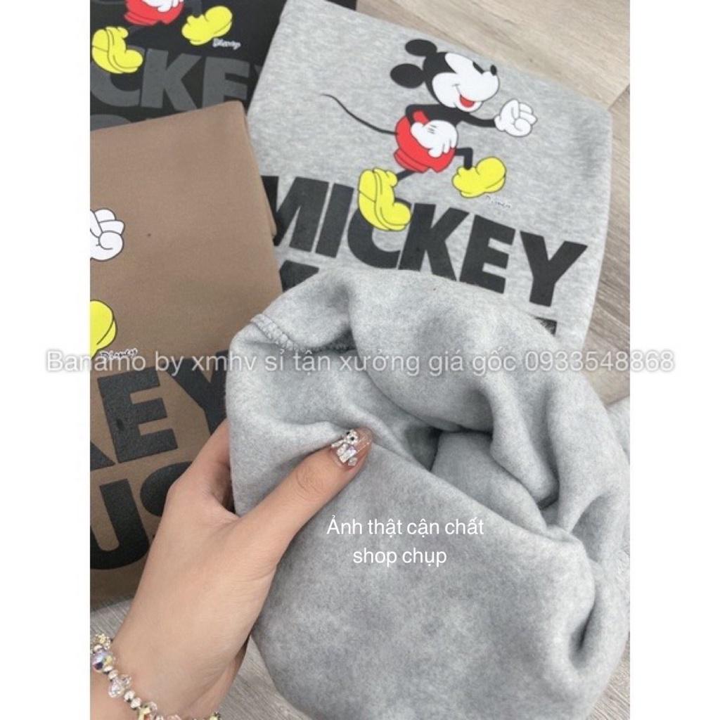 Bộ Mickey nữ chất nỉ đẹp siêu ấm thời trang 197