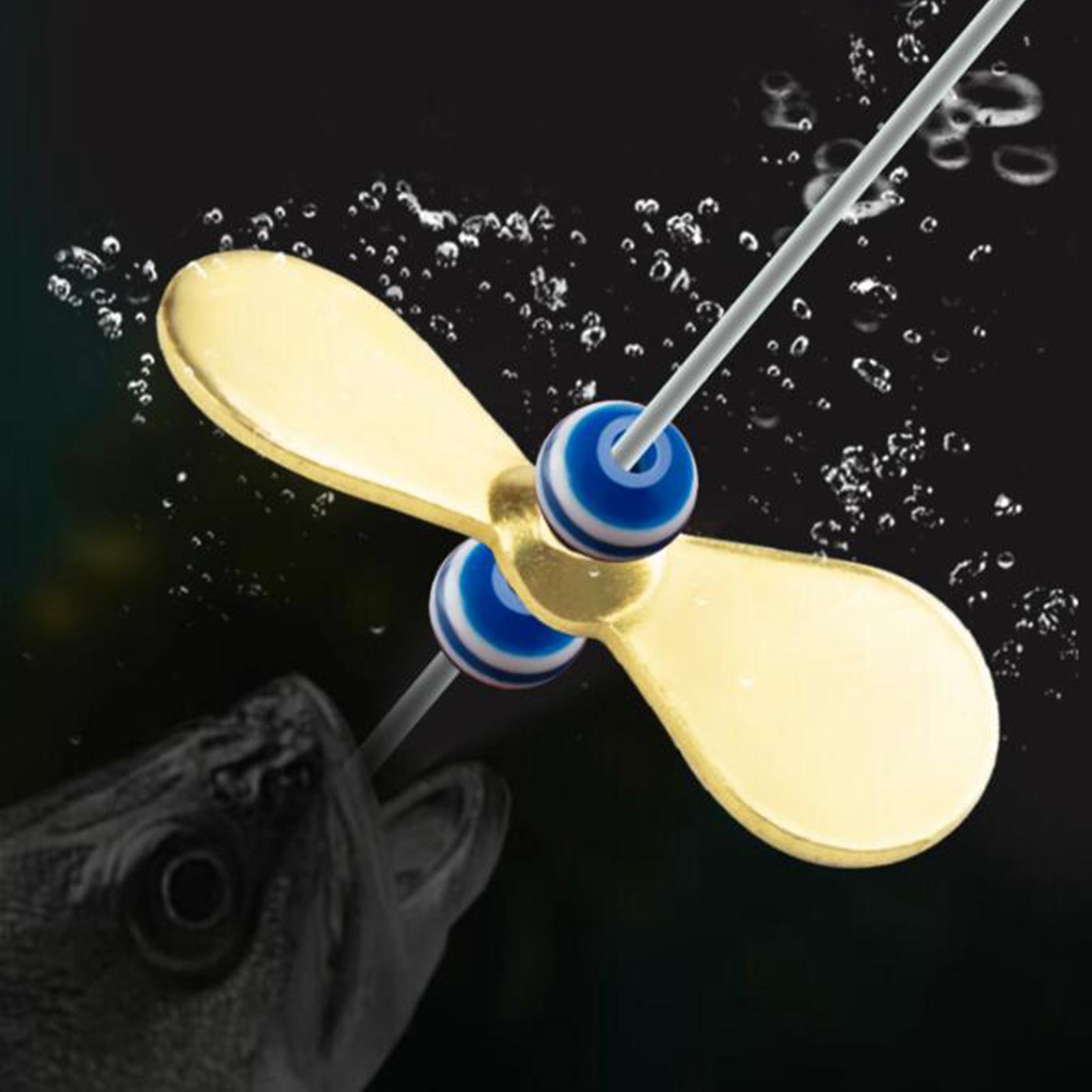 ,50 Pieces Fishing Propeller Blade Propeller Sequins , Durable, DIY Fishing Lures, Fly Tying Material, Freshwater Lures Making Fly Propellers