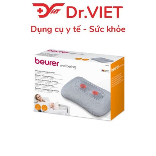 Gối Massage Shiatsu Beurer MG 145 – Công nghệ 4 bi xoay chuẩn Đức, giảm đau mỏi vai gáy – cổ – lưng nhanh chóng, tích hợp nhiệt hồng ngoại thư giãn sâu, chất liệu êm ái, dùng cho nhiều vùng cơ thể. Giá ưu đãi cực tốt tại Dr.Viet!