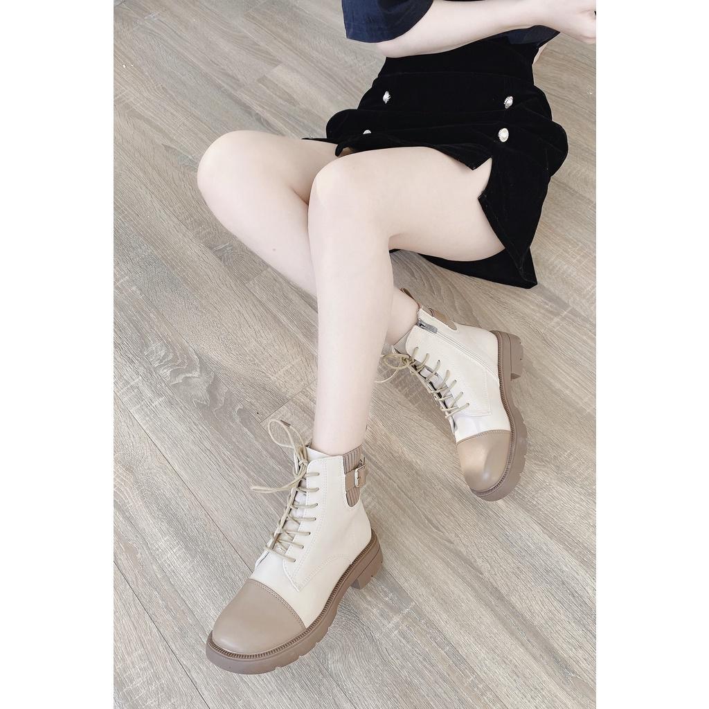 Bốt buộc dây cổ chun mũi nối khóa cạnh Hàng loại 1 fullbox TRENDY nhất năm ,em này đi siêu êm,đẹp nha các nàng B7