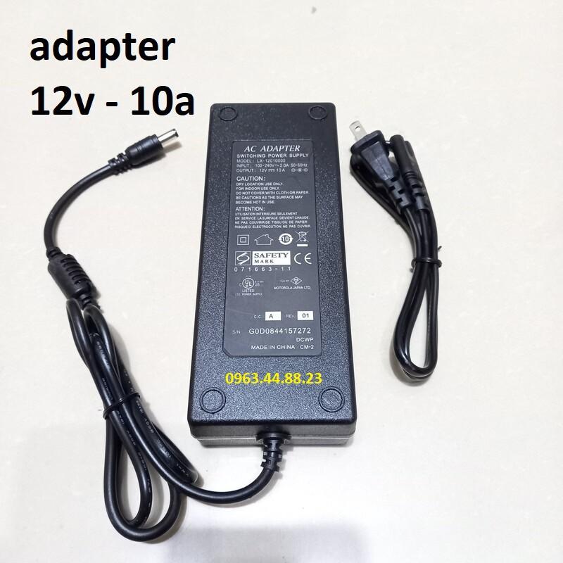 Nguồn adapter 12v-5a, 10A cho camera, đầu ghi hình và đèn led.