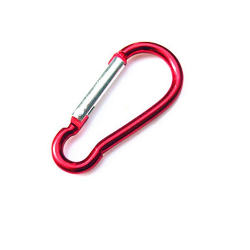 10 Pcs/Lot Metal Aluminum Climbing Carabiner Hook Clip Snap Key Ring Camping Sport Karabiner Keychain Camping Accessory