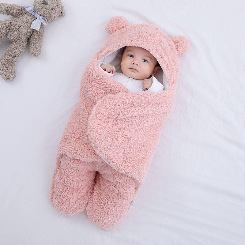 Mềm Mại Cho Bé Sơ Sinh Bọc Chăn Túi Ngủ Cho Bé Bao Da Cho Trẻ Sơ Sinh Sleepsack Cotton Dày Ủ Kén Cho Bé 0-9 tháng