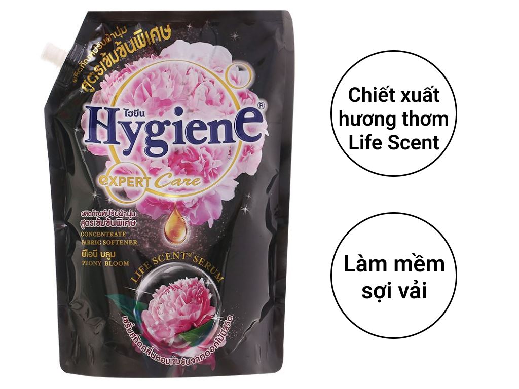 Hình ảnh Nước xả vải Hygiene 1150ml Màu Đen