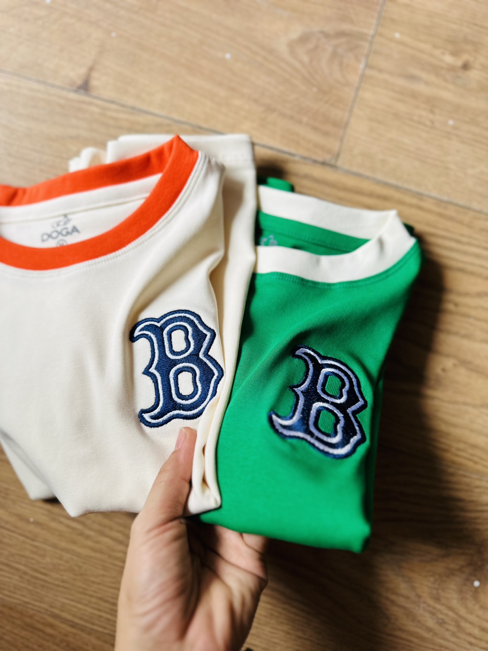 Áo Thun chất borip thêu chữ B size S,M,L,XL from nữ thường DOGA trẻ trung không xù lông siêu sang mã 162