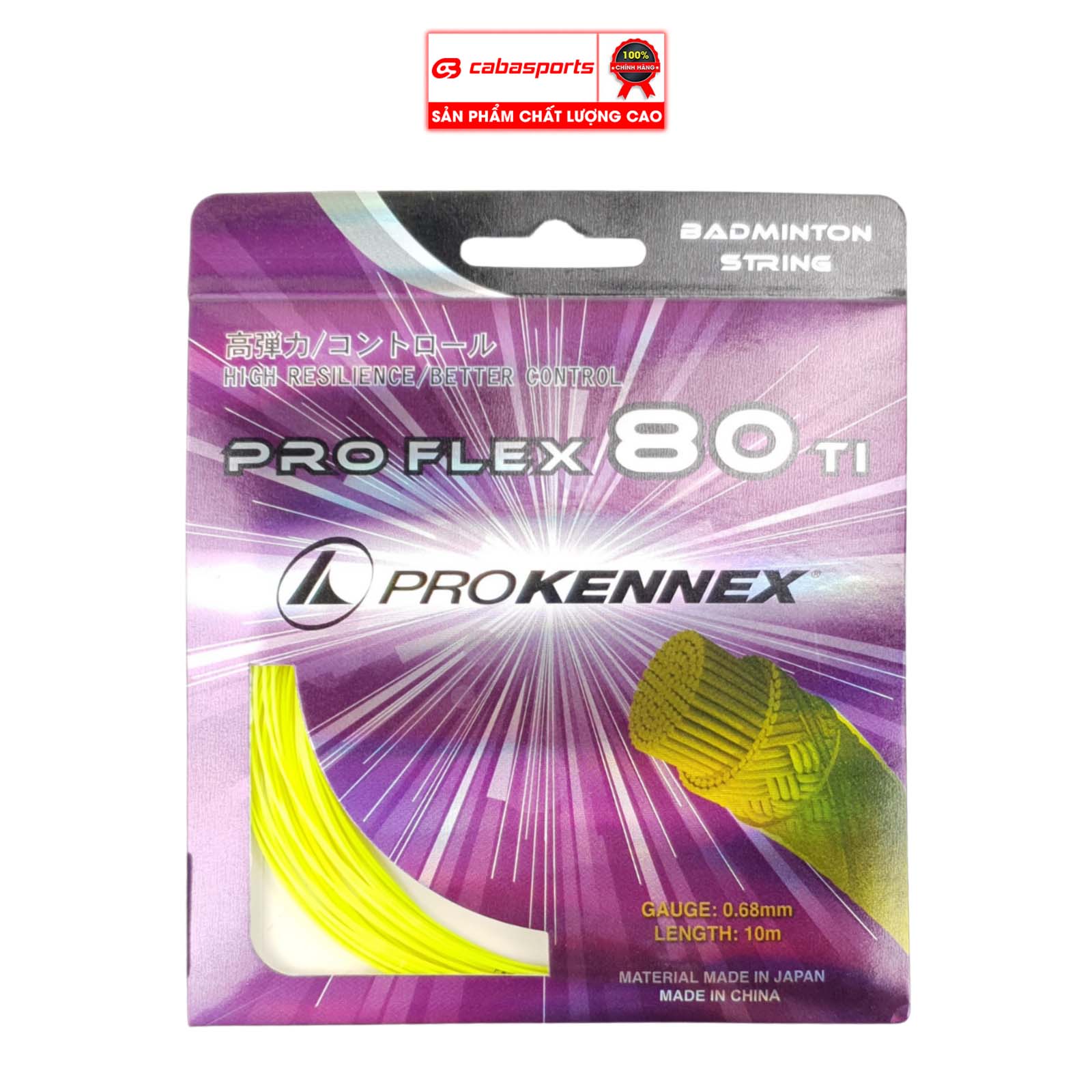 Dây cước cầu lông Prokennex PRO FLEX 80TI siêu bền đẹp (MÀU NGẪU NHIÊN)