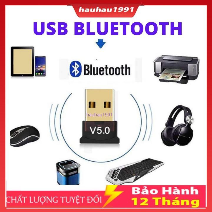 USB Bluetooth 5.0 giúp máy tính bàn, máy tính cây, Laptop thu phát sóng bluetooth tiện dụng, Bảo Hành 12 tháng