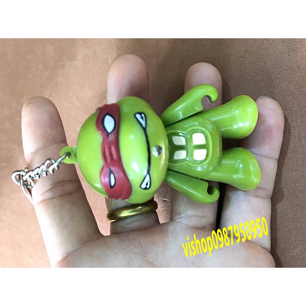Móc khóa phát sáng siêu nhân ninja rùa mã GAM25 Rvăn
