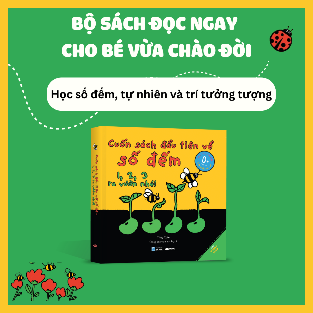 Bộ sách tương phản - Những cuốn sách đầu tiên cho bé từ 0 tháng tuổi