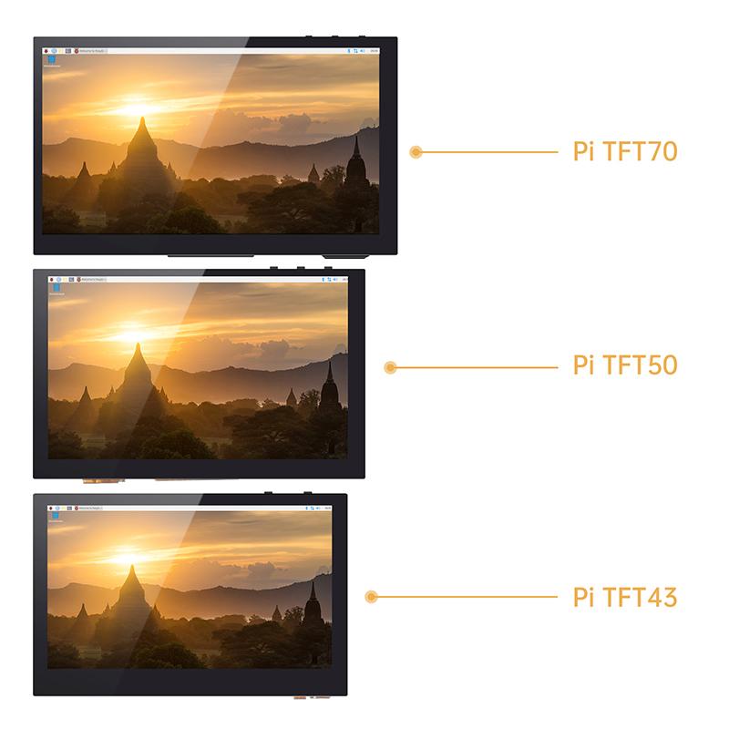BIGTREETECH PITFT50 V2.1 Màn Hình Cảm Ứng Màn Hình LCD Octoprint Điện Dung 5 Inch Cho Raspberry Pi 4/3 3B /2B Bộ Phận Máy In 3D TFT50