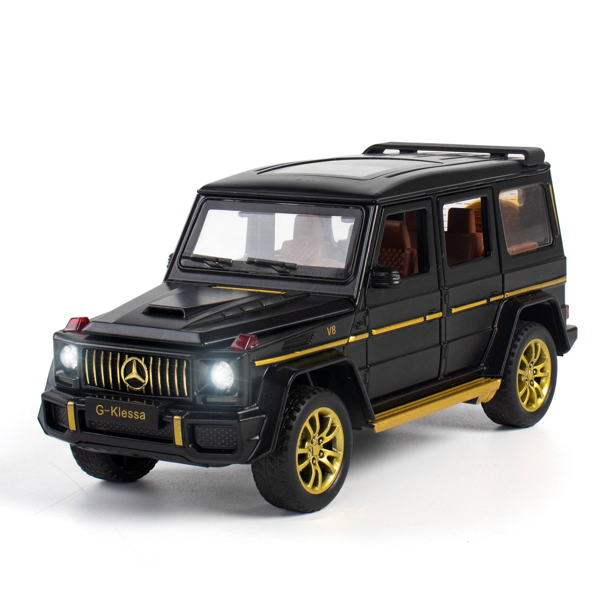 Xe ô tô mô hình Merc Benz AMG G63 tỉ lệ 1:32 chất liệu hợp kim cao cấp, có đèn và âm thanh