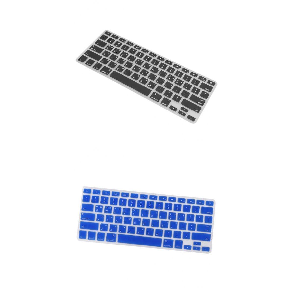 2xSilicone Soft Keyboard Skin Cover Anti-scratch for Macbook Pro 13" Laptop