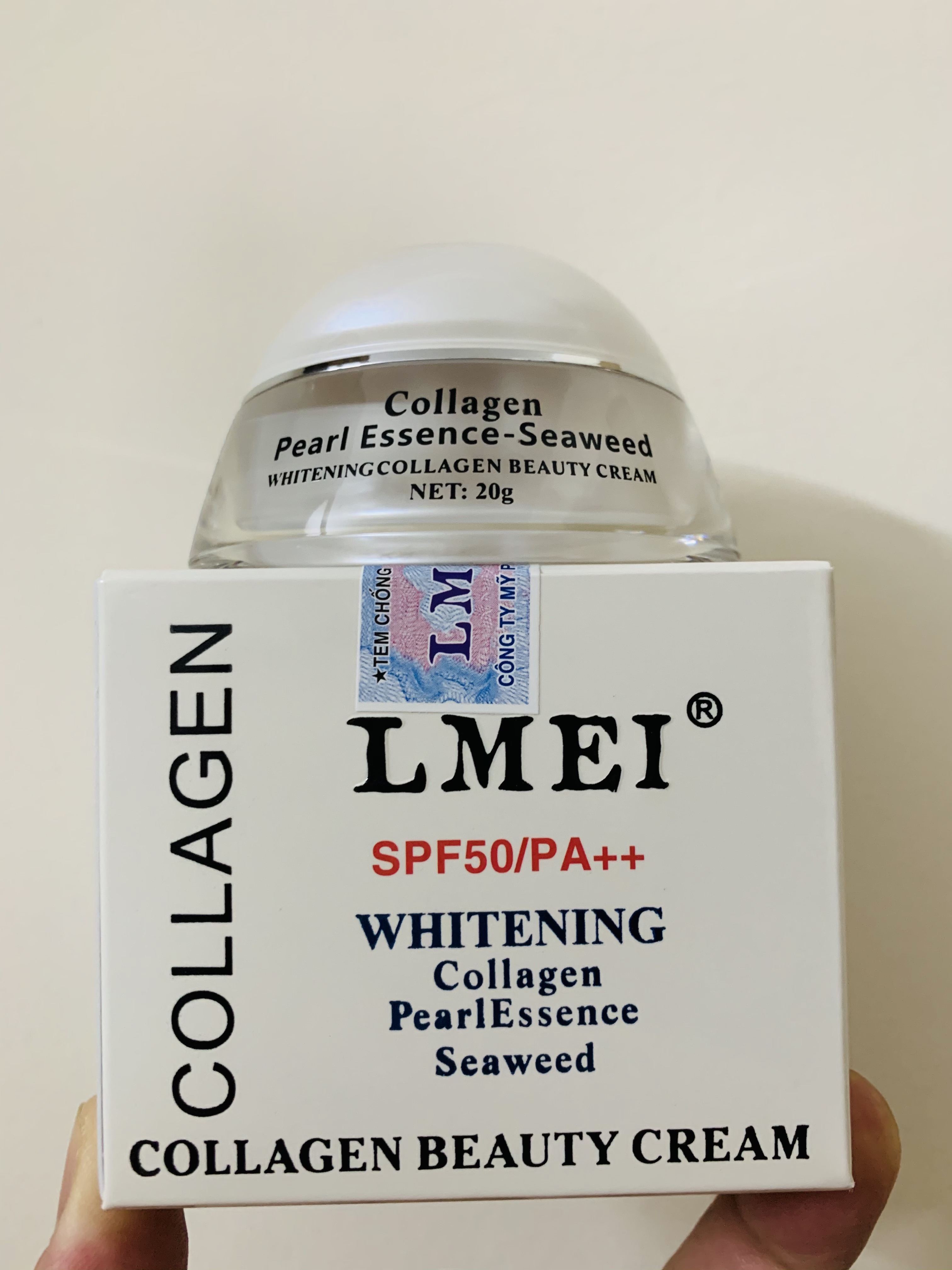 KEM LMEI NGỌC TRAI - COLLAGEN 20G - MỜ NÁM - GIẢM THÂM