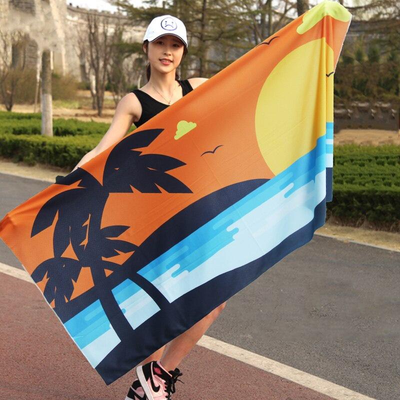 Gym Club Yoga Sports Cold Washcloth Colors Unisex Running Football Basketball Quick Dry Towel Cooling Ice Beach Towel Summer