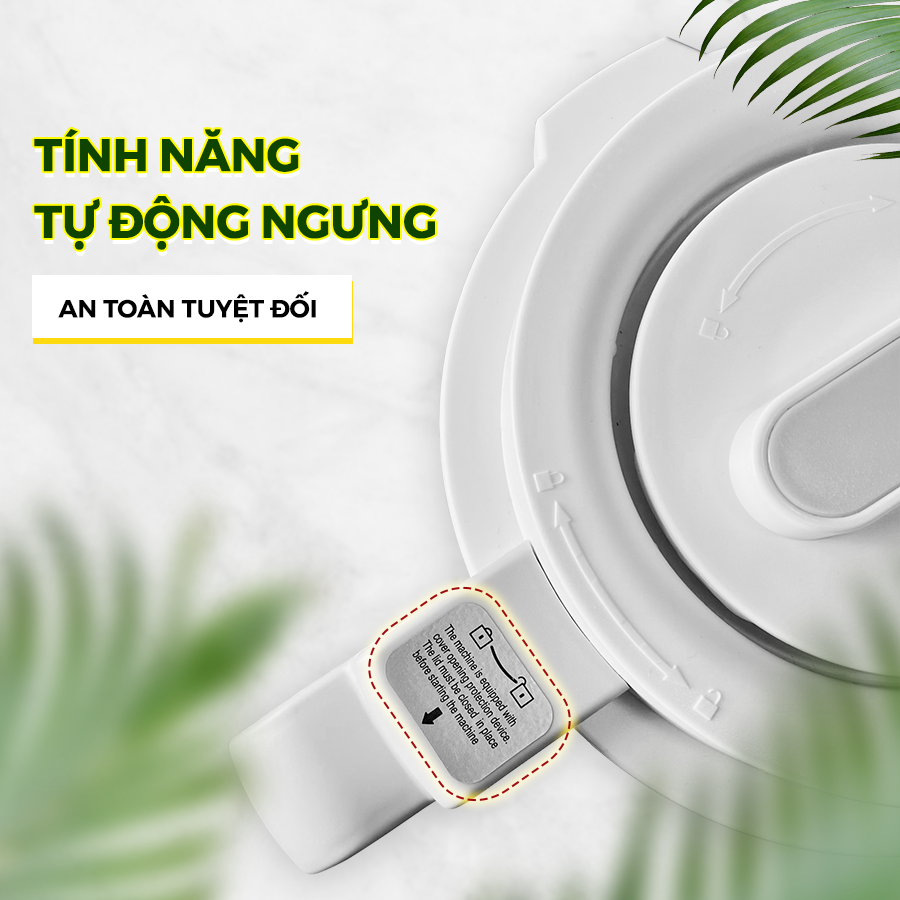 Máy làm sữa hạt đậu nành Dreamer DKA-MCB117 dung tích 1.75L công suất 800W, 8 chế độ xay nấu -hàng nhập khẩu chính hãng