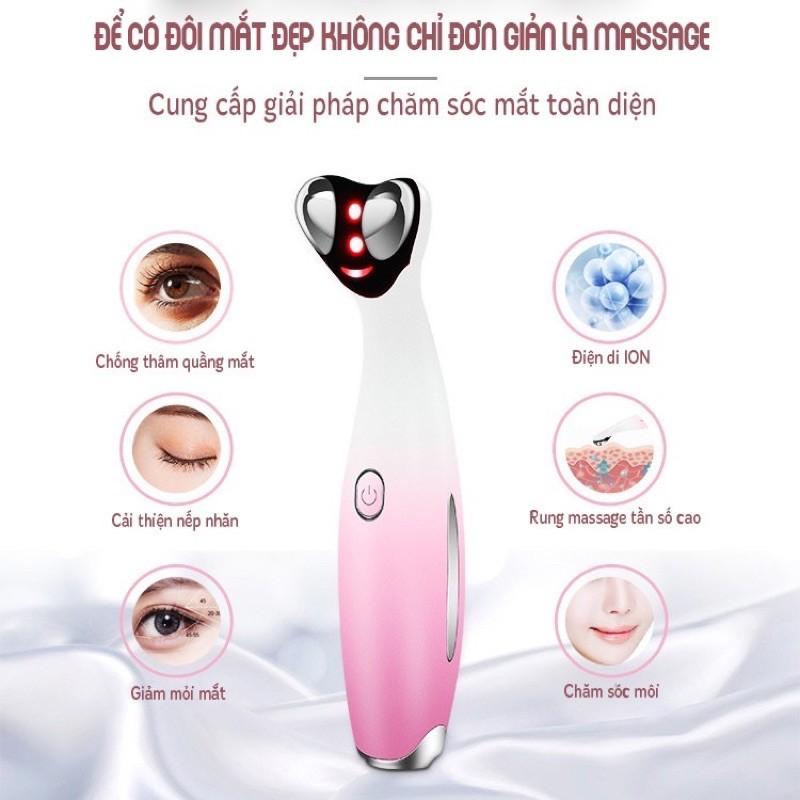 Máy Massage Mắt, Mặt và Môi Công Nghệ Sóng RF cao cấp D118 mới nhất 2020- Giảm mỏi mắt, nếp nhăn, quầng thâm, bọng mắt
