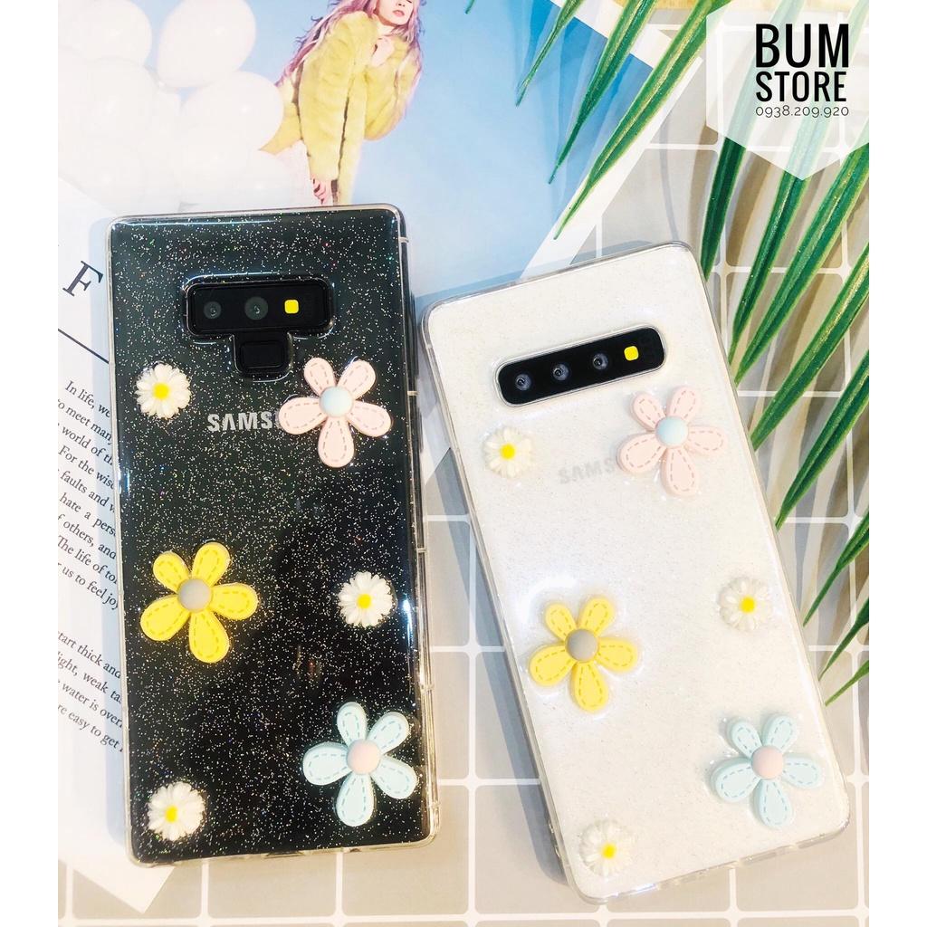 Ốp lưng dẻo hoa nổi cho Samsung galaxy Note 20 Ultra / Note 20 / Note 10 plus / Note 10 / S10 plus / Note 9