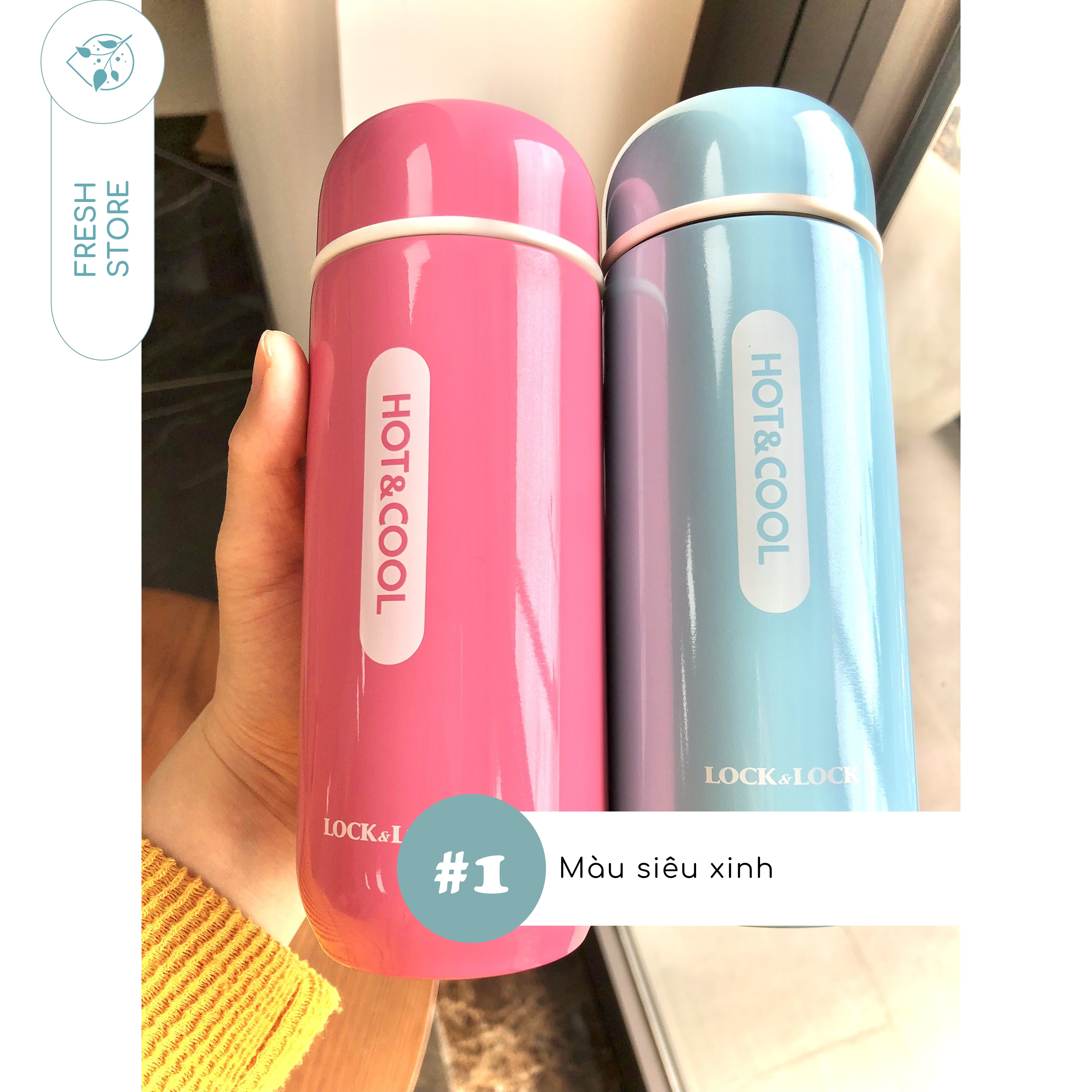 Bình Giữ Nhiệt LocknLock Cao Cấp 200ml Cute Tumbler - FRESH ONLINE STORE