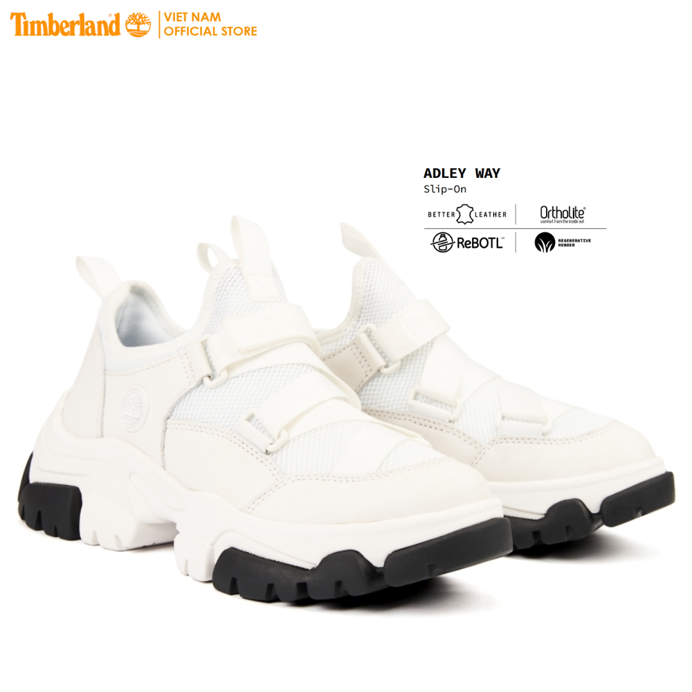 [Original] Timberland Giày Nữ Adley Way Slip On White Mesh TB0A5Z7GA1