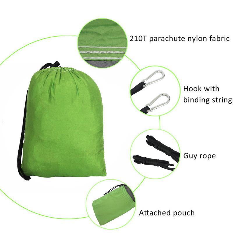 Ngoài Trời Đôi Võng Dù Di Động Vải 2 Người 2 Hamaca Hamak Rede Vườn Treo Ghế Ngủ Du Lịch Đầm Hamac