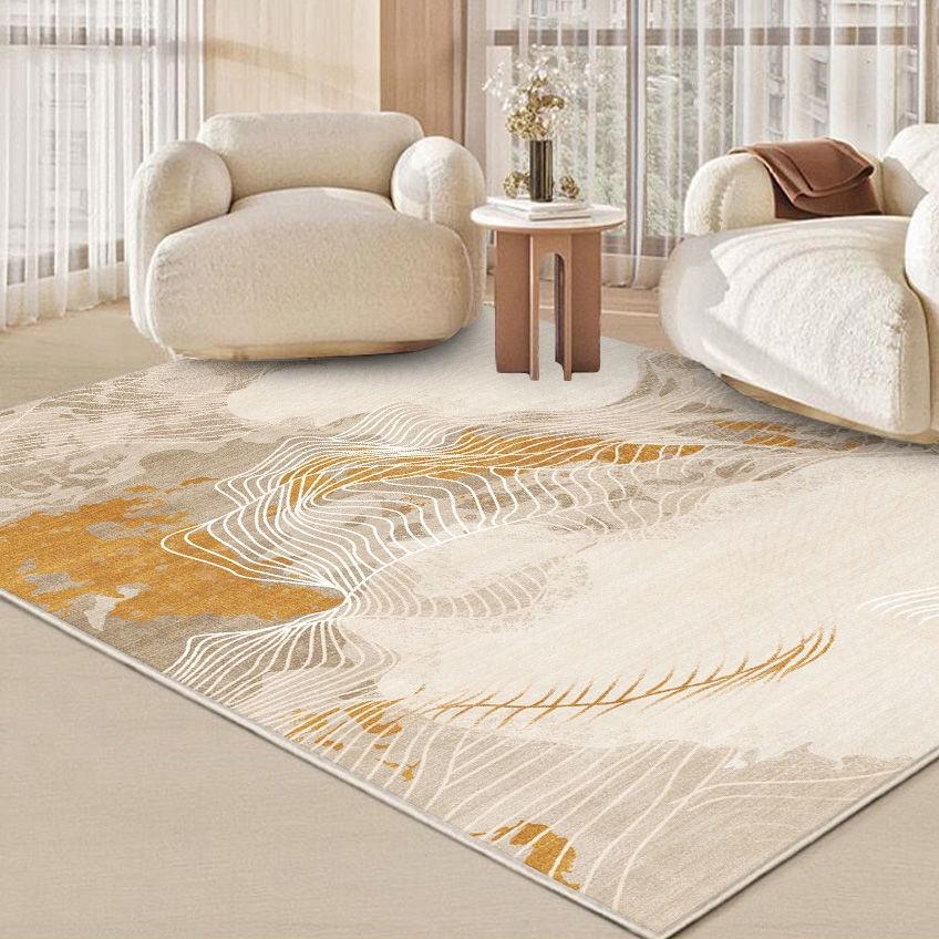 Thảm phòng khách thảm trải bàn trà không trơn trượt Bắc Âu nhẹ nhàng thảm phòng ngủ sang trọng hiện đại tối giản nhà diện tích lớn trong thảm trải sàn sofa.