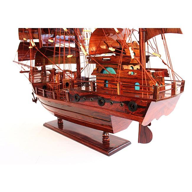 (có video) Mô hình thuyền gỗ Santa Thái 53cm