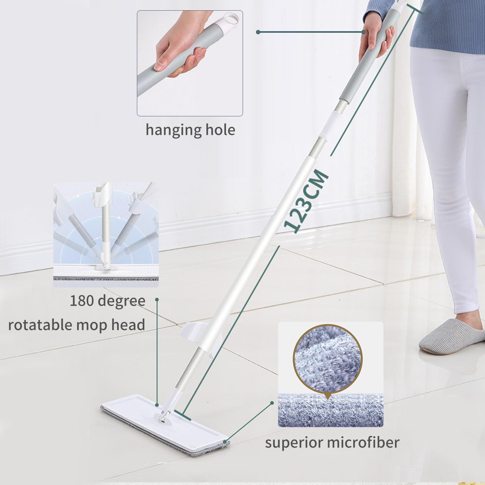 Cây lau sàn dạng sợi nhỏ với đầu xoay 180 với 2 miếng lau