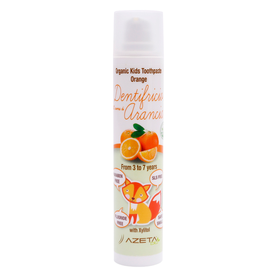 Gel Đánh Răng Vị Cam Organic Toothpaste Orange Azeta Bio GDR005 (50ml)