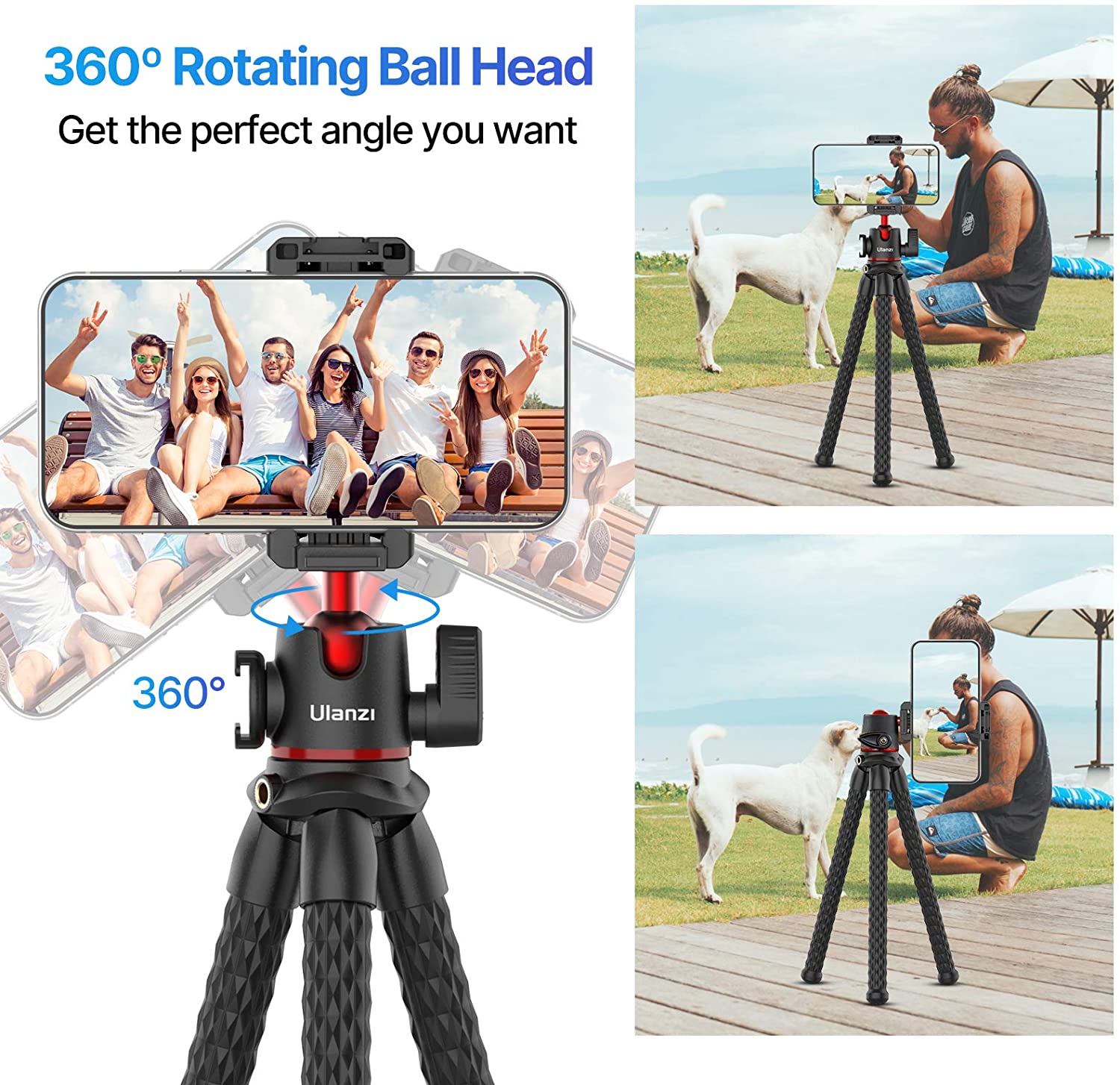 Ulanzi MT-33, Chân Tripod Bạch Tuộc Đa Năng Cho Máy Ảnh, Điện Thoại, Tải Trọng Lến Đến 2Kg - Hàng Chính Hãng