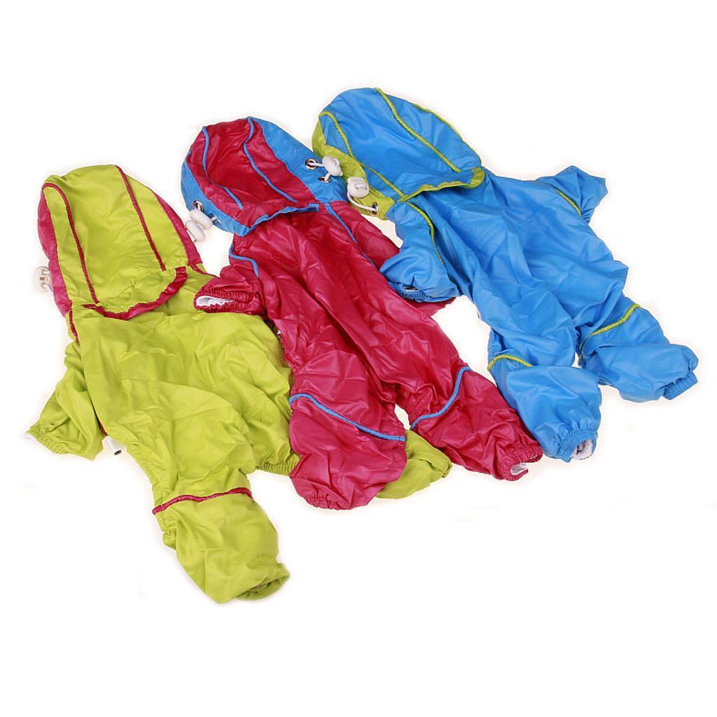 Waterproof Four Legs Clothing Dog Raincoat Jacket Coat