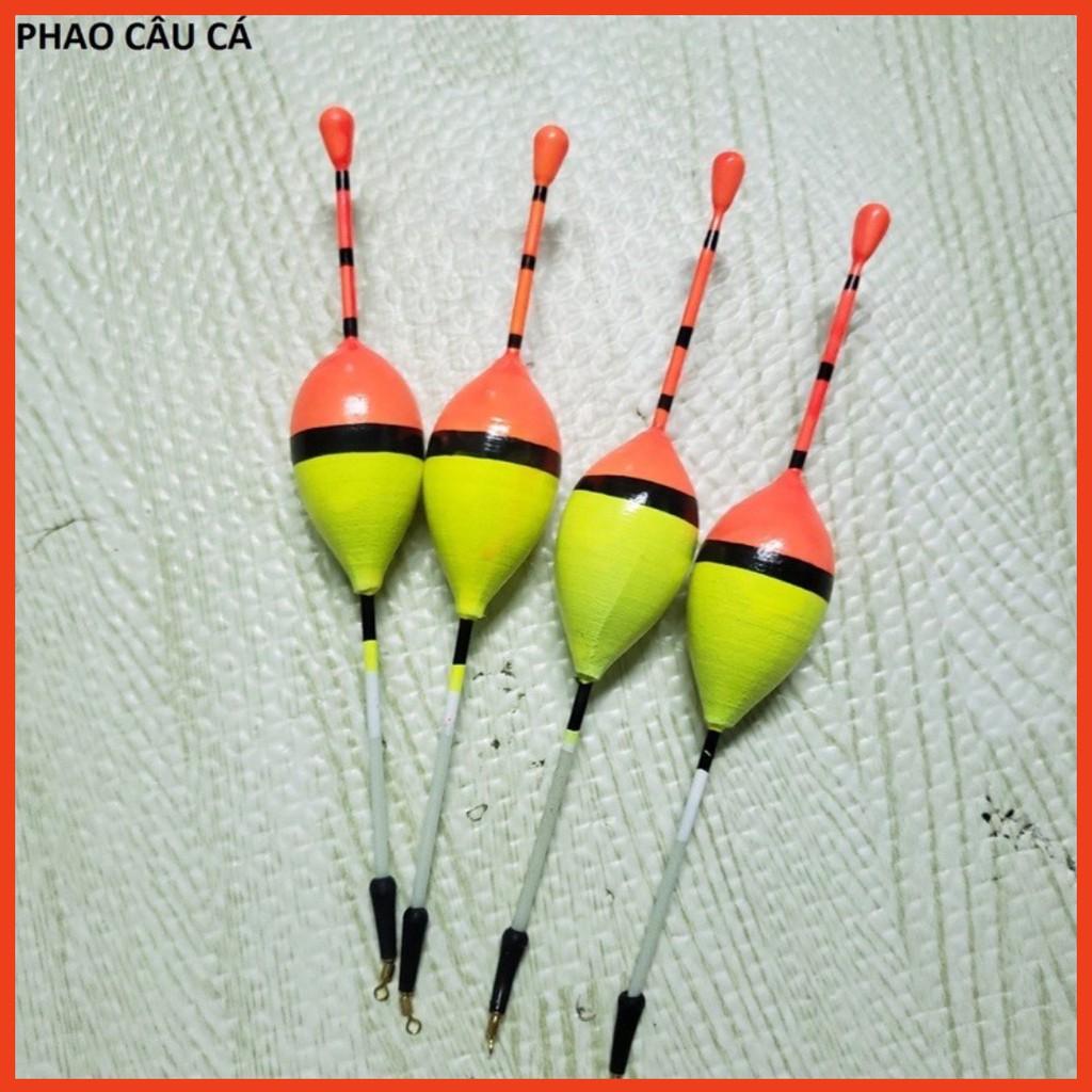 Phao câu cá giá rẻ 2k = 1 quả y hình đã cắm chân cắm phao