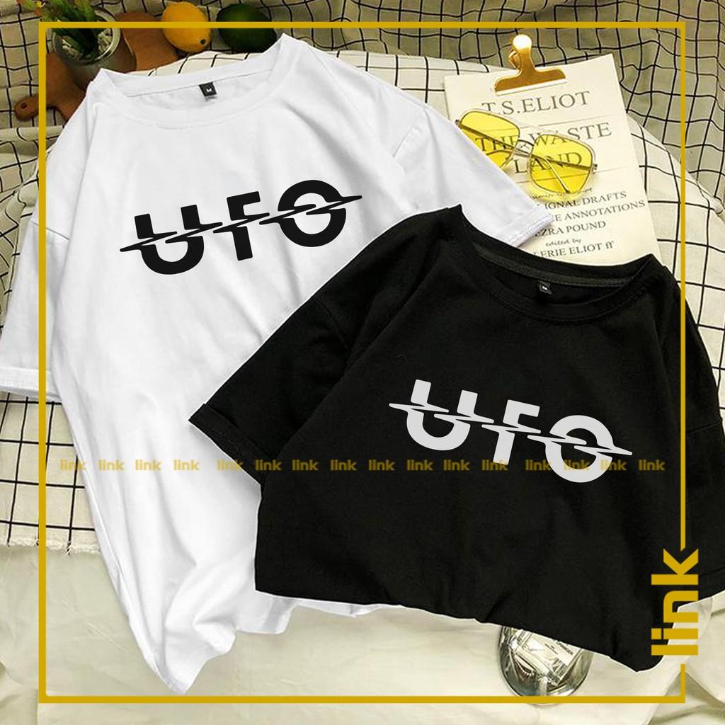 Áo phông UFO tay lỡ dáng rộng unisex ( Đen, Trắng, Vàng )