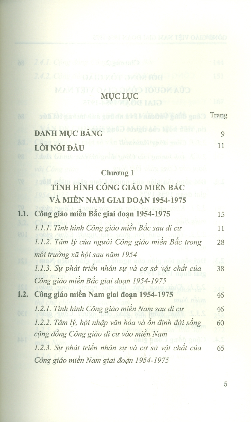 Công Giáo Việt Nam Giai Đoạn 1954-1975 (Sách Chuyên Khảo)