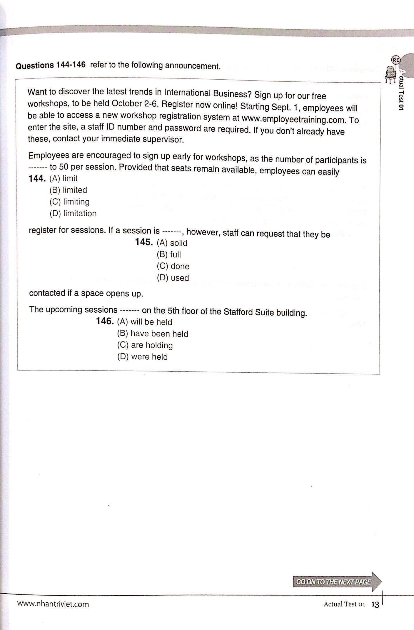 Economy TOEIC RC1000 Volume 2