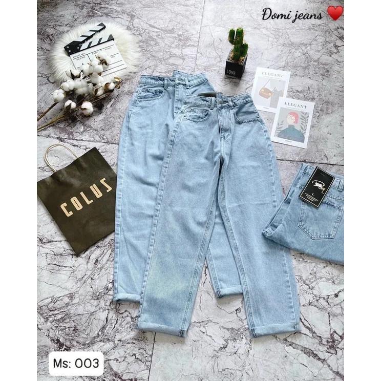 Quần baggy Jean nữ lưng cao