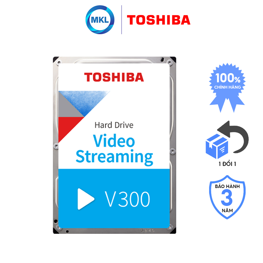 Ổ cứng Camera Toshiba V300 Video Streaming 3TB Hàng Chính Hãng