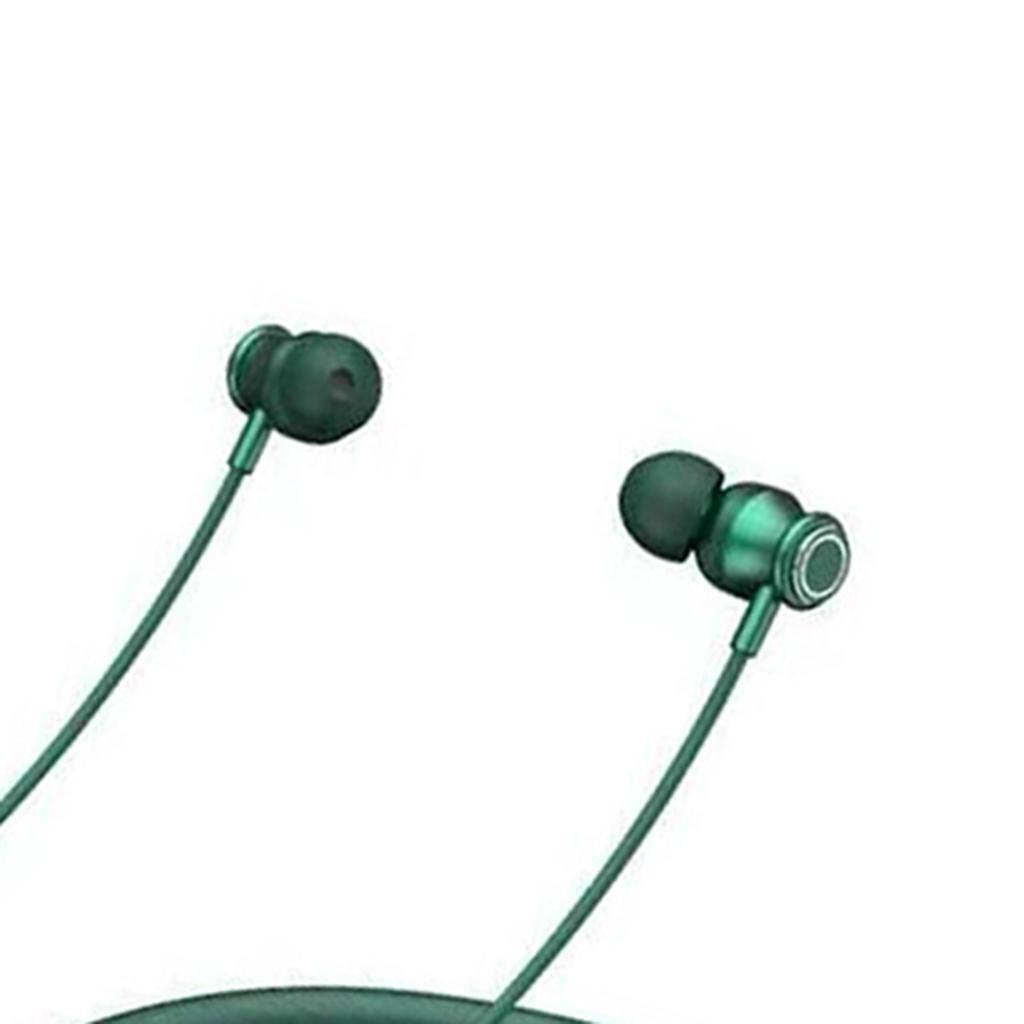 Bluetooth Headset Headphones Stereo Neckband In-Ear  with Mic Green