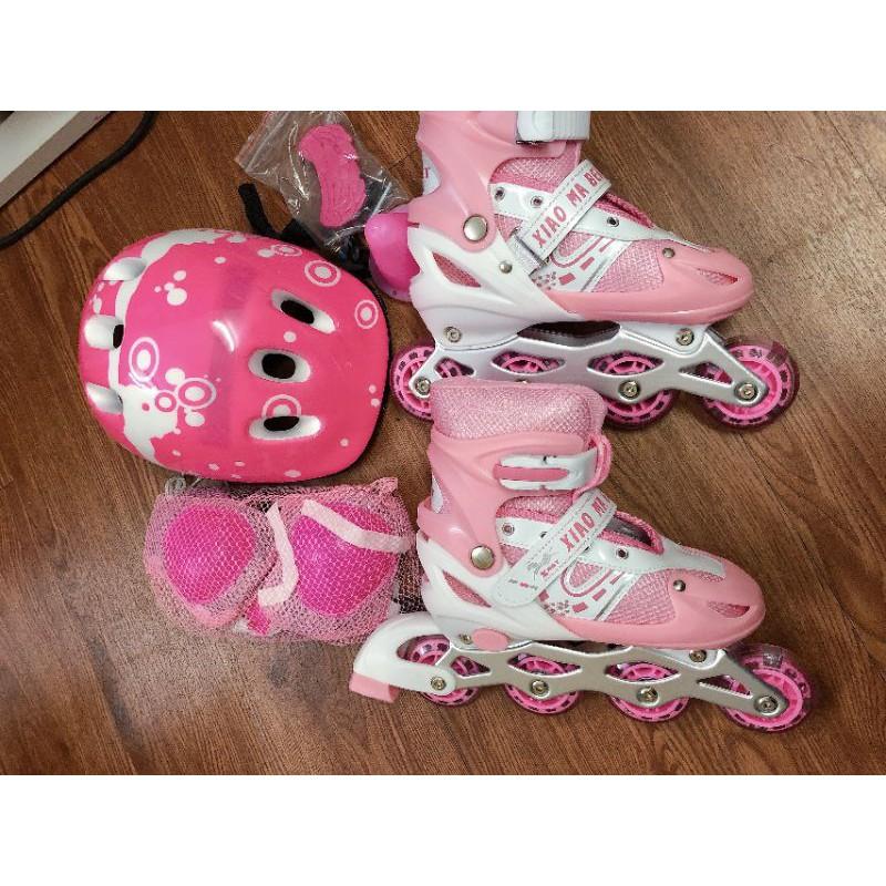 Giày trượt patin trẻ em, giày patin cho bé, tặng kèm nón bảo hộ. (Xiao)
