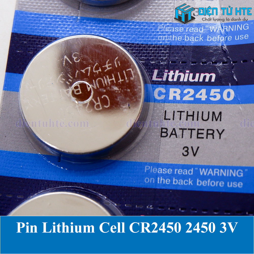 Pin Lithium Cell CR2450 2450 3V (trong vỉ) - 1 viên