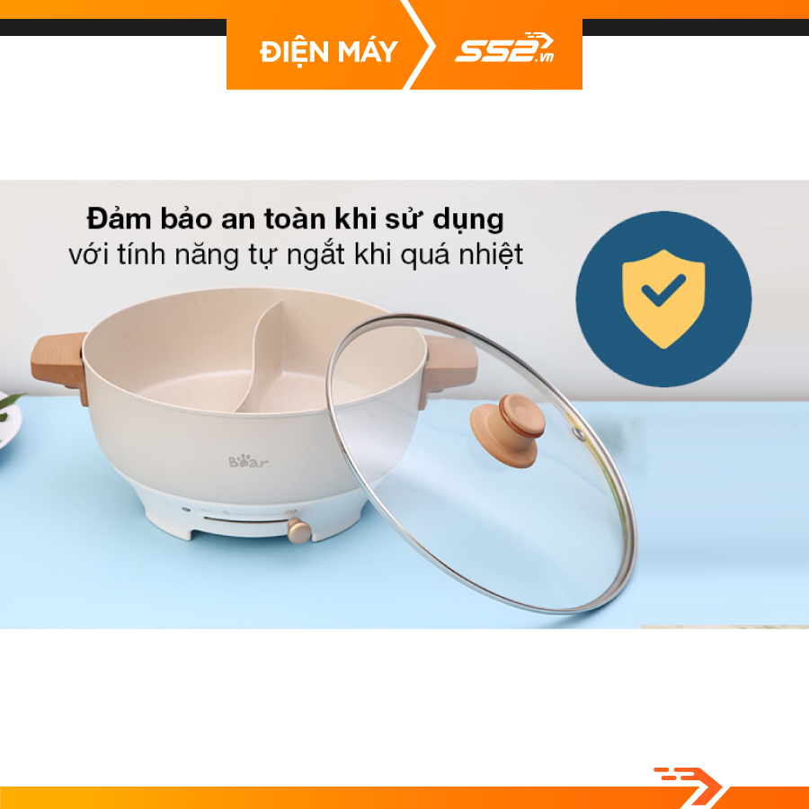 Nồi lẩu uyên ương Bear DHG-C50K1 - Hàng chính hãng