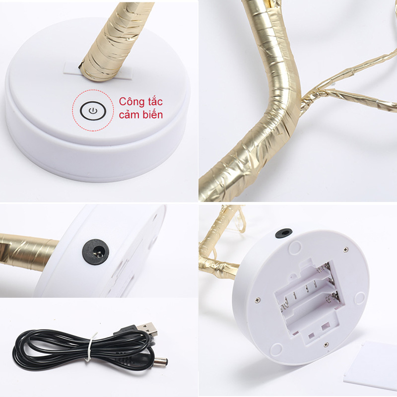 Đèn led trang trí hình cậy cực đẹp, loại 36 bóng led